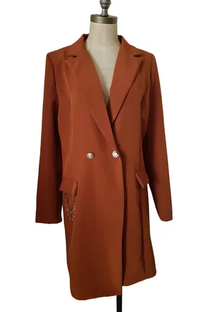 Merkloos Dames blazer met goud detail one size 38 t/m 44