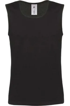 B and C Tank Top Heren L Mouwloos 100% Katoen