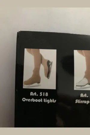 Merkloos Primavera (rol-/schaats) panty Overboot Caramello 70 den. maat s