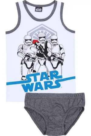 Produkt Wit-grijze ondergoedset voor jongens - STAR WARS Stormtroopers