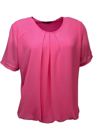 Merkloos Pink Lady dames blouse - blouse KM - uni - BG101 - maat M