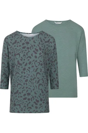 ONLY Dames T-Shirt ONLGLAMOUR 2 Pack bequem Veelkleurig M Ronde Hals Volwassenen Lange Mouw