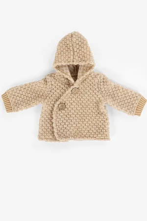 Merkloos KiCo Label jasje voor baby 100% merino wol boucle circle 86/92
