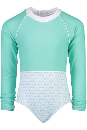 Snapper Rock UV Badpak Longsleeve voor meisjes - Oceania Sustainable - Aqua