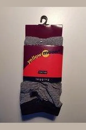 Yellow Moon Katoenen legging, streepje en strikje maat 98-104