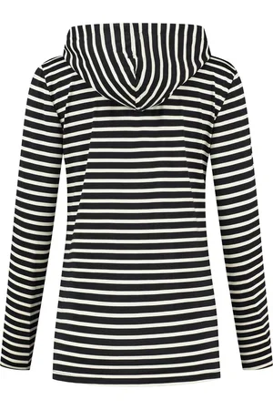 Hip Helena Hart 7361 Hoodie Breton zwart/ecru, maat XS (34)