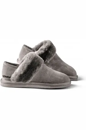 Fellhof Komfort gevoerde pantoffels dames maat 36 – – lamswol – leer - warme pantoffels – wollen pantoffels - sloffen – antislip zool