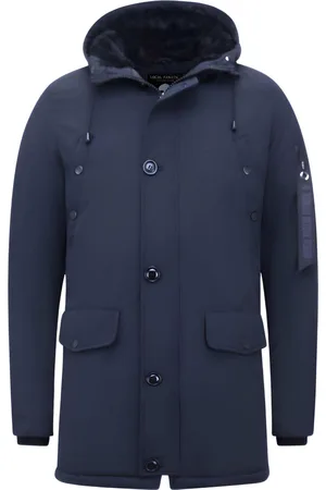 Enos Parka Heren Jassen - Gewatteerde Jassen - 7103 - Blauwe jas