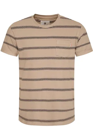 Gabbiano T-shirt T Shirt Met Strepen 154211 411 Latte Brown Mannen