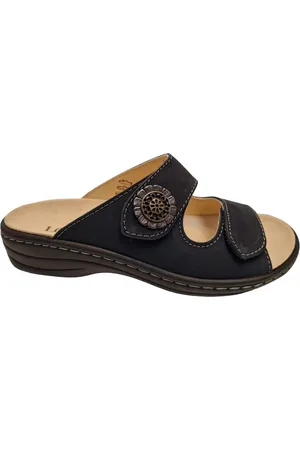 Longo 1006391 Dames Slippers Muiltjes - Donker Blauw - 39