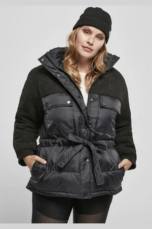 Urban classics Sherpa Mix Puffer winterjas - S
