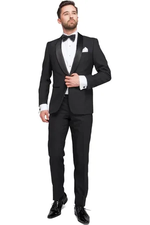 Suitable Smoking Brooklyn Wolblend - Kostuum - Tuxedo Kostuum Heren voor chique Gala - Wol mix