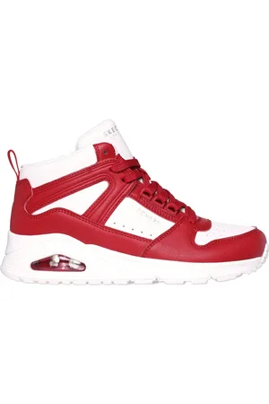 Skechers Uno-High Regards Dames Sneakers - /Rood