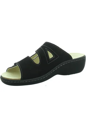 Longo 1006407 Dames Slippers Muiltjes - Zwart - 38
