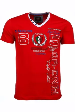 DAVID COPPER Italiaanse T-shirt - Korte Mouwen Heren - Borduur Automobile Club