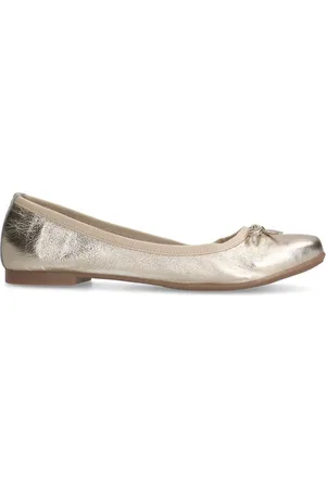 Manfield Dames - Gouden leren ballerina