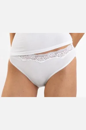 Nina Von C. Kanten dames Tai slip - Jazzpant Modal - Kanten dames onderbroek - Zwart en - 42