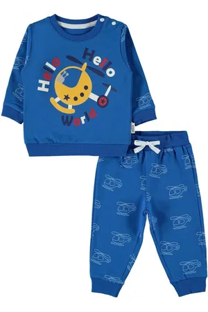 Civil Sweater & broek baby/peuter jongens - Babykleding - Helicopter