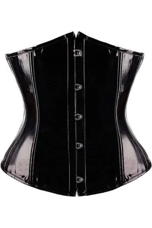 Merkloos GLIMMEND PVC UNDERBUST CORSET--L