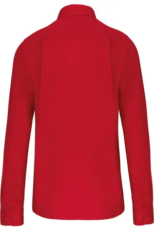 Kariban Heren poplin overhemd lange mouwen K541 - - 5XL