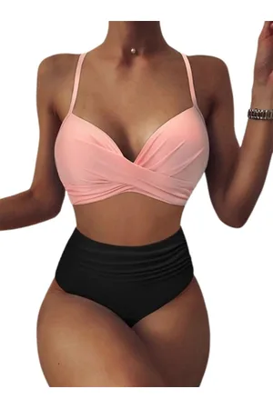 Merkloos Push up Bikini Badpak - Luxe set - Hoge taille - Sexy uitvoering - Voor haar - Vrouwen strand en zwemkleding - Goede kwaliteit