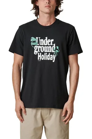 Globe Underground Holiday Korte Mouwen Ronde Nek T-shirt Zwart M Man
