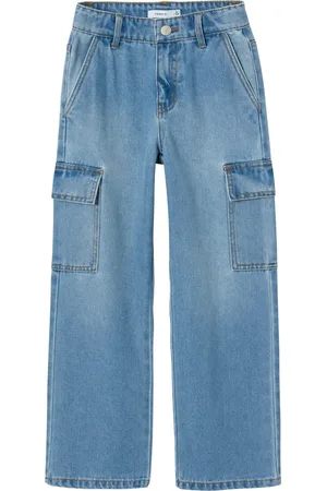 NAME IT Rose Wide Cargo Jeans Meisjes