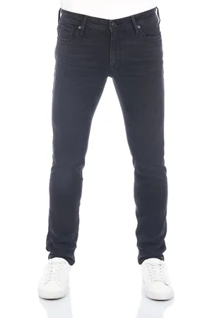 JACK & JONES Heren Jeans Broeken JJIGLENN slim Fit Zwart Volwassenen Denim Jeansbroek