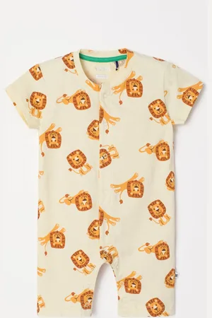 Woody Unisex Jumpsuit leeuwenprint - maat 074/9M