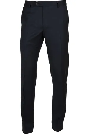 Suitable Pantalon Piga Wol Donkerblauw (navy)