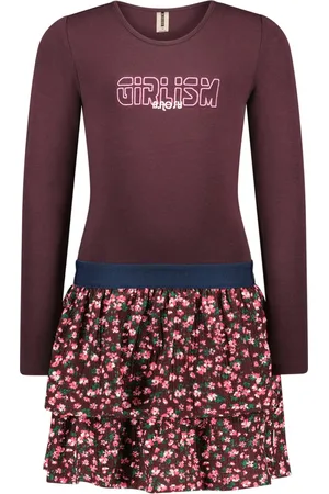 B.Nosy B.Nosy Meisjes special jurk paars - MMK - Grape