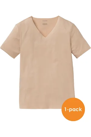 Schiesser Laser Cut T-shirt (1-pack) - naadloos met diepe V-hals -