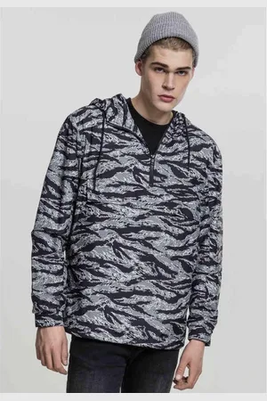 Urban classics Tiger Camo Pullover Jas - L