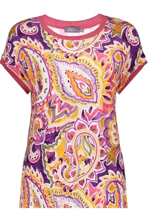 Geisha T-shirt Sarah Tricot T Shirt 42342 60 000380 Purple/red Dames