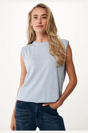 Mexx Trui Mouwloos Blauw Dames