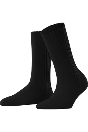 Falke Cosy Wool Boot warme dikke Wol sokken dames zwart