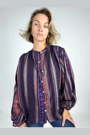 Merkloos Blouse Romy - Paars - One Size (
