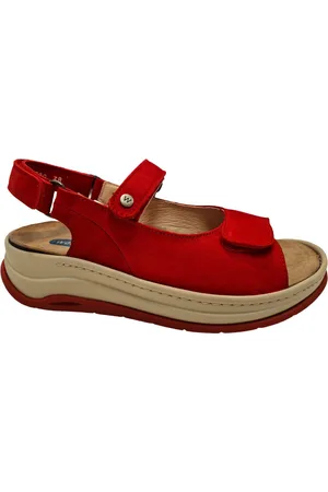 Wolky 0335010 570 Dames Sandalen - Rood - 41