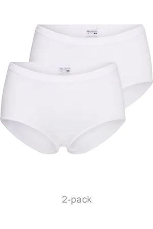 Beeren 2-pak dames slip - midi comfort - badstof kruisje - Dames onderbroek - dames ondergoed - XL