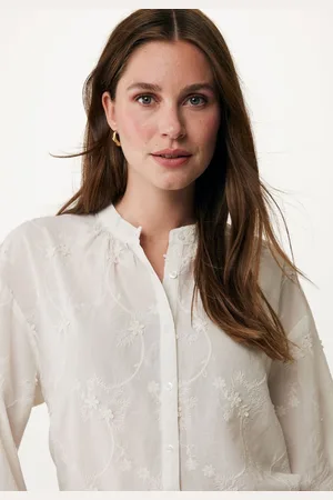 Mexx Blouse Geborduurd Crème Dames