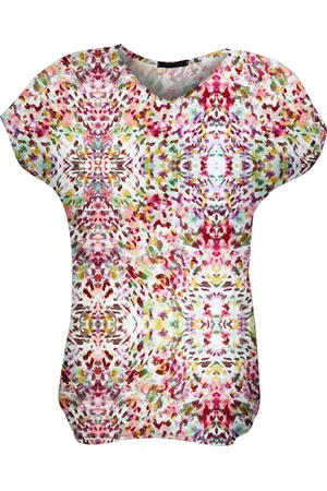 Merkloos Pink Lady dames blouse - blouse dames - M133 - print - maat M