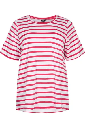 Zizzi MVIVI, S/S, TEE Dames T-shirt - Pink