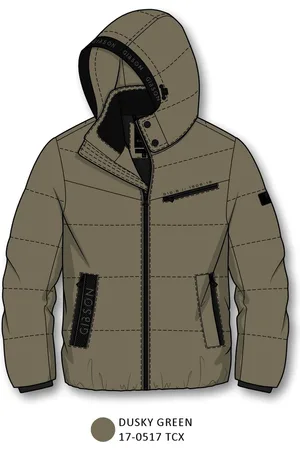 Merkloos Gibson winterjas heren - heren winterjas - Abidjan1 lichtgroen - maat M