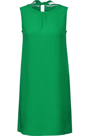 CECIL Solid Sleeveless Dress - Dames Jurk - maat M - appel groen