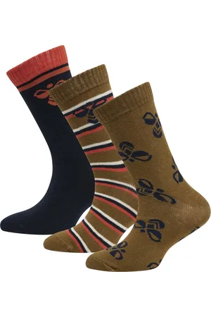Hummel Kinder Socke Alfie Sock 3-Pack Capulet Olive-32-36