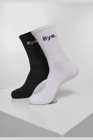 Mister Tee HI - Bye short 2-Pack Sokken - 43/46 - /Wit