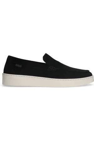 Manfield Heren - Zwarte su??de loafers