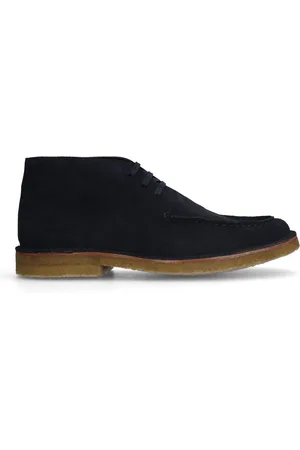 Manfield Heren - Taupe suède veterboots