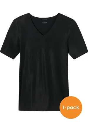 Schiesser Laser Cut T-shirt (1-pack) - naadloos met diepe V-hals