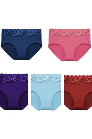 Merkloos FINE WOMAN® Katoenen Slip 9060 5-Pack